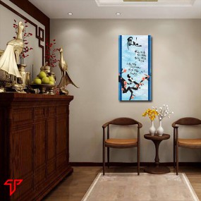 Tranh thư pháp hình phật chữ phúc